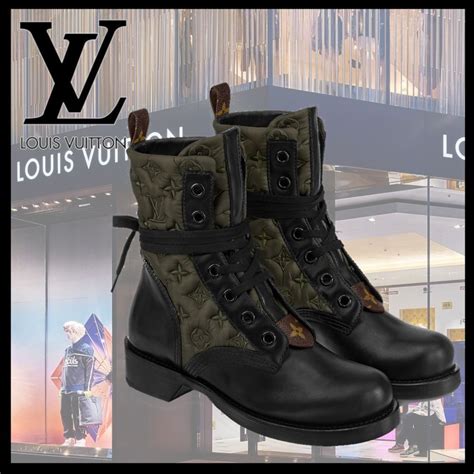 lv ranger boots|louis vuitton flat ranger boots.